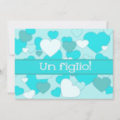 Faire-part de naissance bébé italien (Devant)