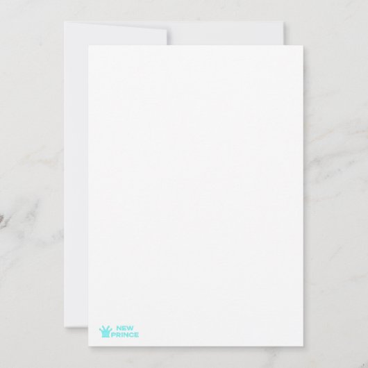 Faire-part de naissance bébé italien (Dos)