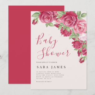 Faire-Part de Naissance Bébé Jardin de Roses Encha