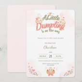 Faire-Part de Naissance Bébé Kawaii Little Dumplin (Devant / Derrière)