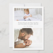faire-part de naissance bébé moderne petite arche (Dos)