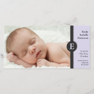 Faire-part de naissance bébé moderne photo