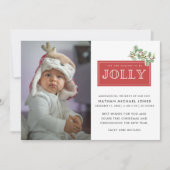 Faire-part de naissance bébé Noël (Devant)