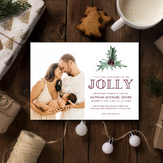 Faire-part de naissance bébé Noël