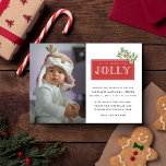 Faire-part de naissance bébé Noël<br><div class="desc">'C'est la saison pour être joyeux, et il n'y a pas de meilleure raison de répandre la joie de vacances qu'avec cette Baby Faire-part de naissance Family Christmas Holiday Card, annonçant l'arrivée de votre paquet de joie! Avec une photo pleine de charme et un design "C'est la saison pour être...</div>