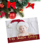Faire-part de naissance bébé Père Noël de Noël mod