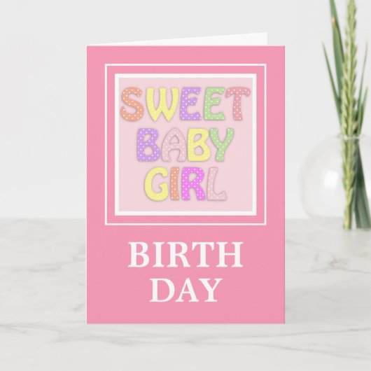 Faire-part de naissance bébé personnalisé (Devant)
