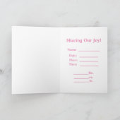 Faire-part de naissance bébé personnalisé (Intérieur)