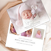 Faire-part de naissance Bébé Photo Sip'n'See Invit