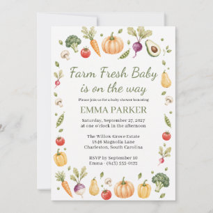 Faire-Part de Naissance Bébé Potager Frais de la F