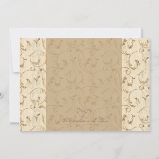 Faire-part de naissance bébé vintage (Dos)