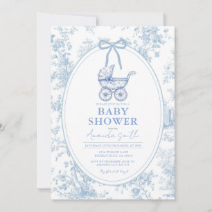 Faire-part de naissance Berceau Bébé Vintage Toile