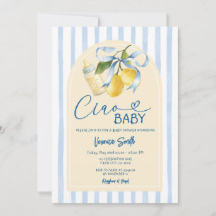 Faire-part de naissance Biberon Bébé Citron Bleu C