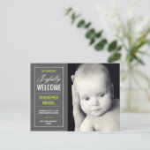 Faire-Part de Naissance Bienvenue Joyeuse (Debout devant)