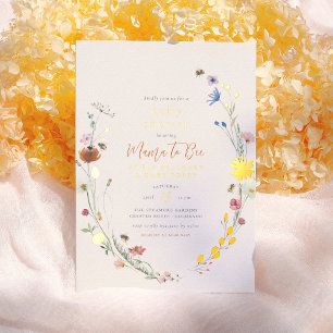 Faire-Part de Naissance Bohème Fleur Sauvage Maman