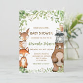 Faire-Part de Naissance Boisée pour Bébé (Debout devant)