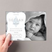 Faire-part de naissance | Boy Photo Fleur de Lis C (In situ (ordinateur de poche))