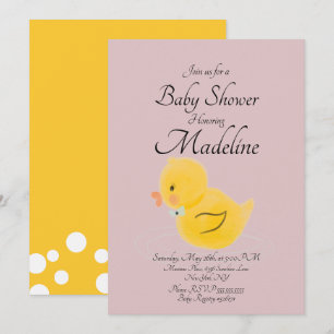 Faire-part de naissance Canard en aquarelle