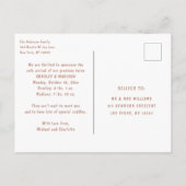 Faire-part de naissance Carte postale photo | Comp (Dos)