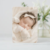 Faire-Part de naissance Charline (Debout devant)