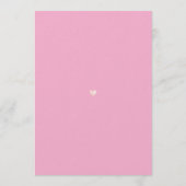 Faire-part de naissance cigogne rose (Dos)