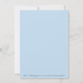 FAIRE-PART DE NAISSANCE CLASSIQUE (Dos)