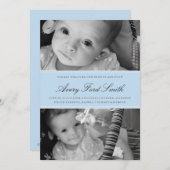 FAIRE-PART DE NAISSANCE CLASSIQUE (Devant / Derrière)