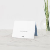 Faire-part de naissance coeurs bleus et blancs sur (Dos)