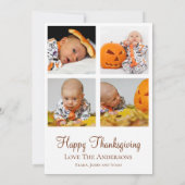 Faire-part de naissance Collage de photos de Thank (Dos)