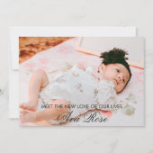 Faire-part de naissance | Collage multi-photos (Devant)