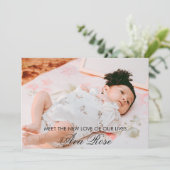 Faire-part de naissance | Collage multi-photos (Debout devant)