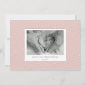 Faire-part de naissance Collage Photo Bébé Fille B (Dos)
