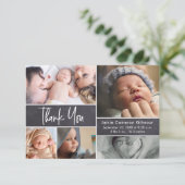 Faire-part de Naissance Collage Photo Moderne Peti (Debout devant)