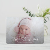 Faire-part de naissance Collage photo tout simplem (Debout devant)