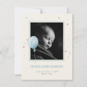 Faire-part de naissance compact Balloon Daydream B (Devant)