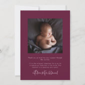 Faire-part de naissance Cranberry Multi Photo Hell (Dos)