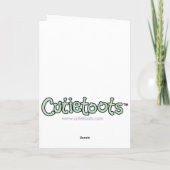 Faire-part de naissance Cutietoots - Rose/Vert - F (Dos)
