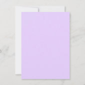 Faire-part de naissance damassé violet et marron (Dos)