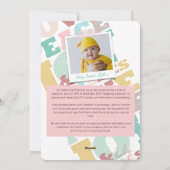 Faire-part de naissance d'amour de Noël de nom (Dos)