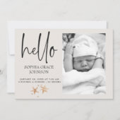Faire-part de naissance d'animaux de nursery en pe (Devant)