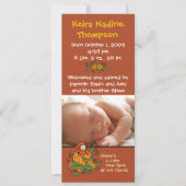 Faire-part de naissance d'automne (Devant)