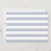 Faire-part de naissance de bande de métro | Gris (Dos)