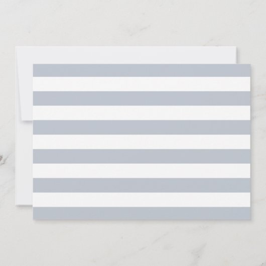 Faire-part de naissance de bande de métro | Gris (Dos)