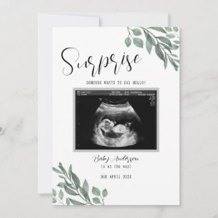 Faire-part de naissance de bébé avec carte verte n