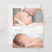 Faire-part de naissance de bébé "Coup de foudre au (Devant)