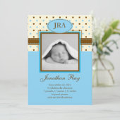 Faire-part de naissance de bébé de photo (Debout devant)