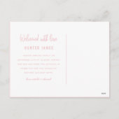 Faire-part de naissance de bébé dessiné à la main (Dos)