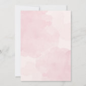 Faire-part de naissance de bébé fille à l'aquarell (Dos)