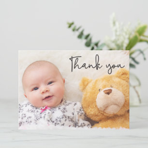 Faire-part de naissance de bébé fille avec écritur