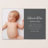 Faire-part de naissance de bébé garçon dessiné à l (Intérieur)